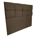 Ver imagem 5 de Cabeceira King 1,95m Nina Suede - Pallazio - Marrom