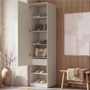 Ver imagem 2 de Sapateira Planejada 1 Porta 56cm Samambaia CabeCasa MadeiraOriginals Off White