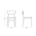 Ver imagem 7 de Cadeira Blues de Madeira Eucalipto Nobre com Encosto Estofado Ergonômico-facinatta Champagne