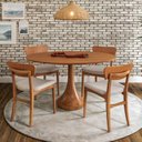 Ver imagem 1 de Cadeira Blues de Madeira Eucalipto Nobre com Encosto Estofado Ergonômico-facinatta Champagne