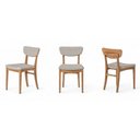 Ver imagem 6 de Cadeira Blues de Madeira Eucalipto Nobre com Encosto Estofado Ergonômico-facinatta Champagne