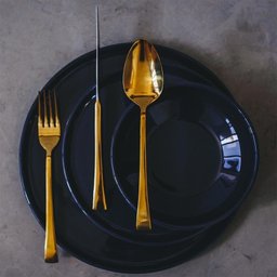 Faqueiro Berna 30pcs Aço Inox Dourado Wolff - 2