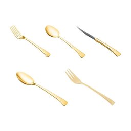 Faqueiro Berna 30pcs Aço Inox Dourado Wolff - 1