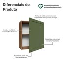 Ver imagem 3 de Armário Aéreo 60 Cm 1 Porta Rustic/verde Vik Madesa