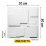 Placa 3d Quarto Revestimento De Parede 50 X 50 Luxo Quadratt - 6