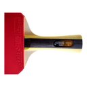 Ver imagem 2 de Raquete de Ping Pong Dhs 1002 Preta/vermelha + Raqueteira
