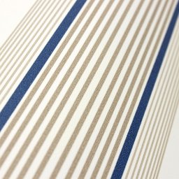 Papel de Parede Listras Marrom Azul e Off White Vinilico Lavável+ Cola para Aplicação - 5