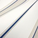 Ver imagem 3 de Papel de Parede Listras Marrom Azul e Off White Vinilico Lavável+ Cola para Aplicação