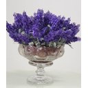 Ver imagem 1 de ARRANJO DE FLORES ARTIFICIAL LAVANDA VASO CRISTAL 9336