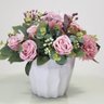 ARRANJO DE FLORES ARTIFICIAL ROSAS VASO 9335 - 3