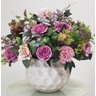 ARRANJO DE FLORES ARTIFICIAL ROSAS VASO CERÂMICA 9334 - 4