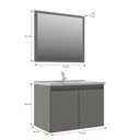 Ver imagem 3 de Conjunto para Banheiro Brisa 60 Cimento/Cimento