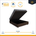 Ver imagem 3 de Cama Box Baú Viúva + Colchão de Molas Ensacadas Ortobom Iso Superpocket 128cm