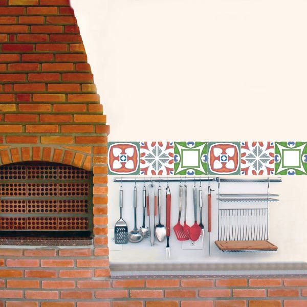 Adesivo Faixa de Azulejo 190X12cm R09 - 1