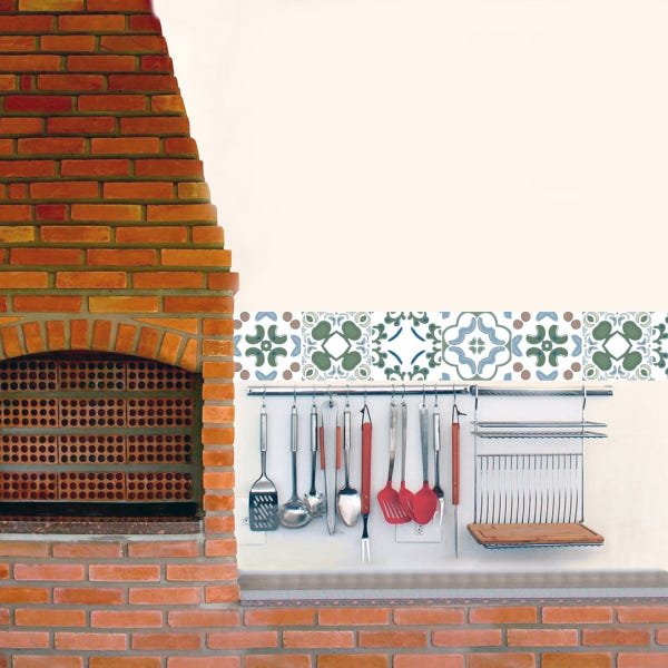 Adesivo Faixa de Azulejo 190X10cm R16 - 1
