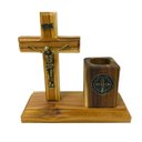 Ver imagem 3 de Crucifixo com Porta Objetos Medalha de São Bento Fornecedor 30 32630