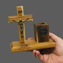 Ver imagem 4 de Crucifixo com Porta Objetos Medalha de São Bento Fornecedor 30 32630