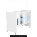 Ver imagem 2 de Berço Simples para Colchão 130x60 Doce Sonho Branco - Qmovi
