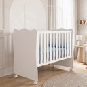 Ver imagem 1 de Berço Simples para Colchão 130x60 Doce Sonho Branco - Qmovi