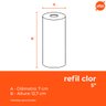 Refil Filtro Clor 5" 5 Micra Carvão Ativado Hidrofiltros - 3
