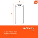 Ver imagem 3 de Refil Filtro Clor 5" 5 Micra Carvão Ativado Hidrofiltros