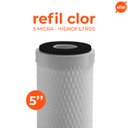 Ver imagem 2 de Refil Filtro Clor 5" 5 Micra Carvão Ativado Hidrofiltros