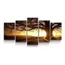 Ver imagem 1 de Quadros Decorativos Paisagem Arvore Entardecer Sala Qui