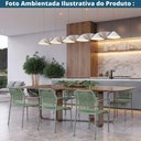 Ver imagem 7 de Kit 4 Cadeiras com Braços Empilhável Copacabana Fratini Aço Carbono Verde Trama Corda Náutica