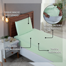 Kit Jogo de Cama Lençol Solteiro 300 Fios Algodão com Virol 3 Peças:verde Bebe - 6