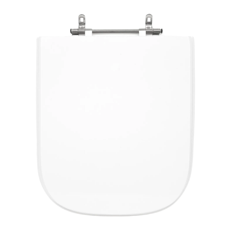 Assento Sanitário Poliéster para Louça Elite (celite) Aço (reb. Oculto) Branco