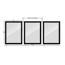 Ver imagem 5 de Kit 3 Quadros Decorativo Madonna Audrey Hepburn Brigette Branco