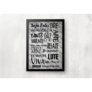 Quadro decorativo - Palavras Positivas