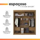 Ver imagem 7 de Guarda Roupas Casal com Espelho 3 Portas de Correr 4 Gavetas Duda