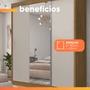 Ver imagem 6 de Guarda Roupas Casal com Espelho 3 Portas de Correr 4 Gavetas Duda