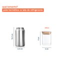 Ver imagem 3 de Potes de Mantimentos Quad 200Ml com Tampa Bambu - 10 Peças