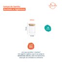 Ver imagem 2 de Potes de Mantimentos Quad 200Ml com Tampa Bambu - 10 Peças