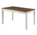 Ver imagem 1 de Mesa de Jantar de Madeira Maciça Branco Envelhecido