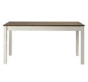 Ver imagem 2 de Mesa de Jantar de Madeira Maciça Branco Envelhecido