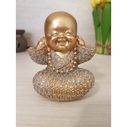 Buda Baby Bebê Surdinho Baby Buda Estatueta 9 cm Brilhante - 5