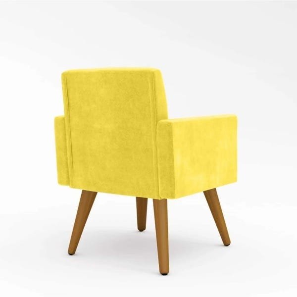 Poltrona Nina Decorativa:Suede Amarelo - 3