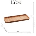 Ver imagem 7 de 48 Petisqueiras de Bambu para Restaurante 28x11cm Retangular Bandeja para Sushi Hire Lyor