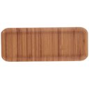 Ver imagem 5 de 48 Petisqueiras de Bambu para Restaurante 28x11cm Retangular Bandeja para Sushi Hire Lyor