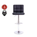 Ver imagem 2 de Banqueta Alta Para Bar Balcão Bancada Cozinha Americana Giratória Gomos - Preta