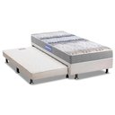 Ver imagem 1 de Cama Box C/auxiliar Solteiro: Colchão Espuma Probel D45 Guarda Costas Gray + Base White(88x188)