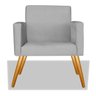 Poltrona Nina Decorativa:Suede Cinza - 1