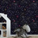 Ver imagem 2 de Papel de Parede Baby Espaço Sideral Constelações - 3,0x0,5m
