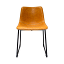 Ver imagem 2 de Kit Jogo com 02 Cadeiras para Sala Mesa de Jantar Munich Luxo Estofada Moderna Bruna Caramelo
