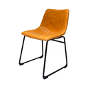 Ver imagem 3 de Kit Jogo com 02 Cadeiras para Sala Mesa de Jantar Munich Luxo Estofada Moderna Bruna Caramelo
