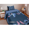 Kit Edredom Casal Stitch Azul Escuro Portallar - 1