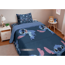 Ver imagem 1 de Kit Edredom Casal Stitch Azul Escuro Portallar
